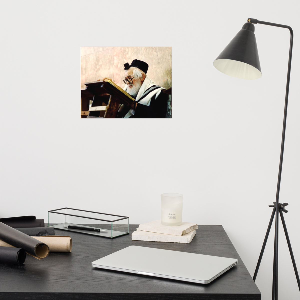 Rabbi Eliezer Menachem Man Shach - Famous Rabbi - Poster