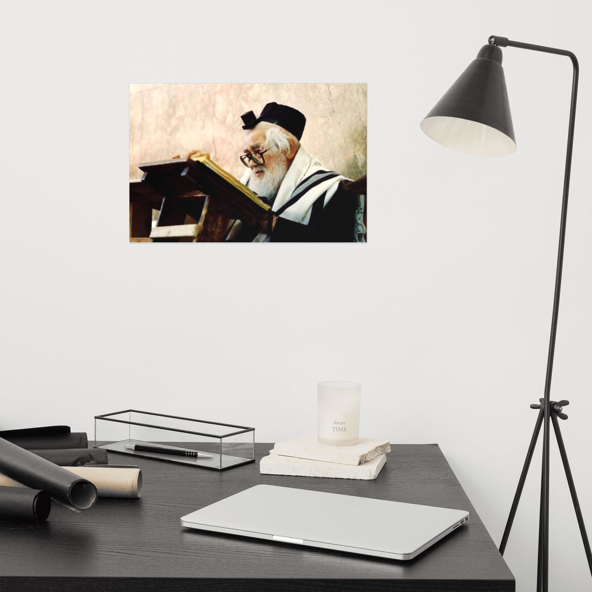 Rabbi Eliezer Menachem Man Shach - Famous Rabbi - Poster