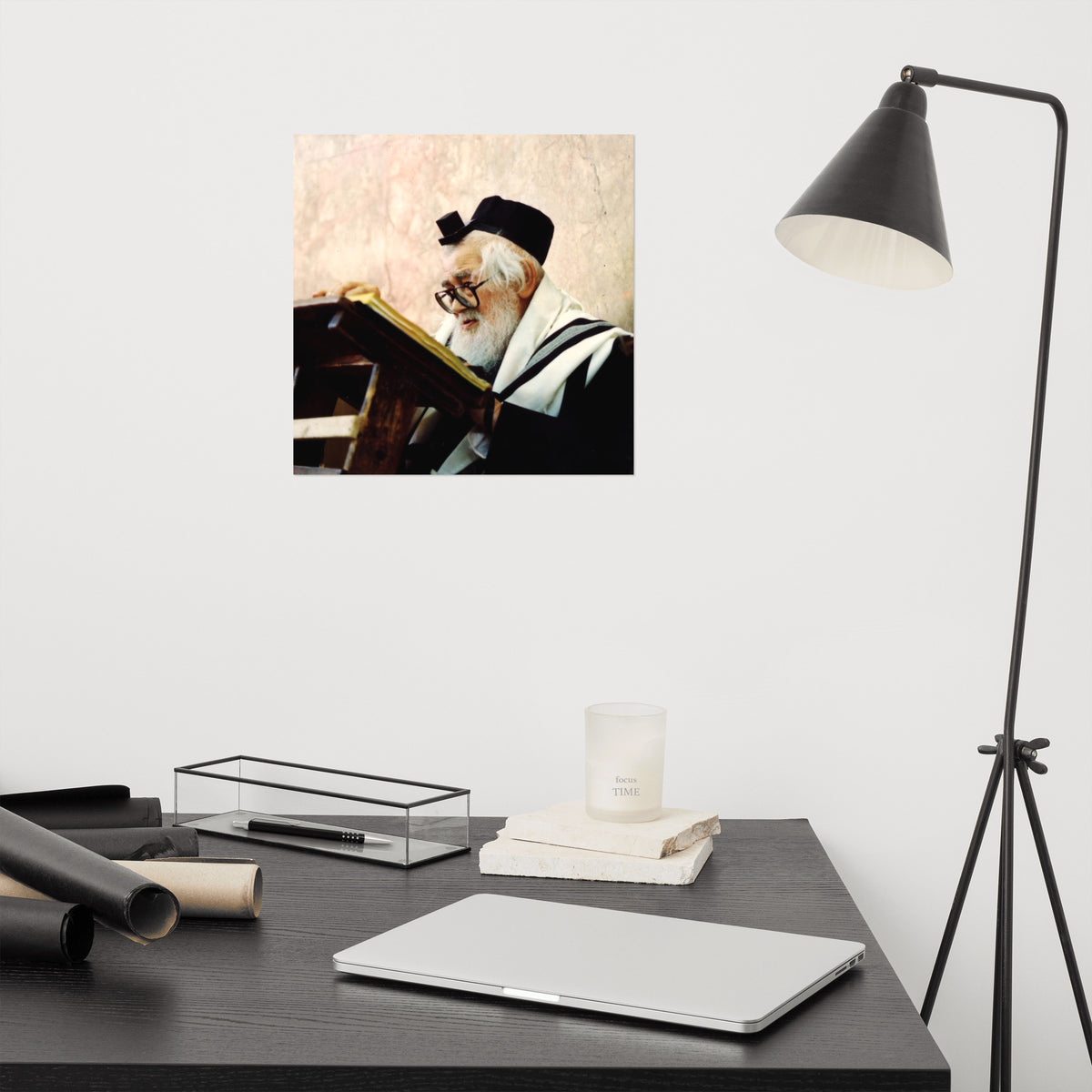 Rabbi Eliezer Menachem Man Shach - Famous Rabbi - Poster