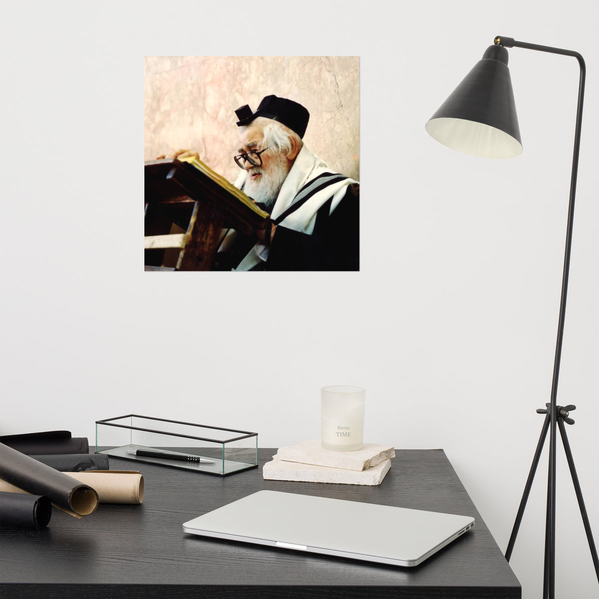 Rabbi Eliezer Menachem Man Shach - Famous Rabbi - Poster