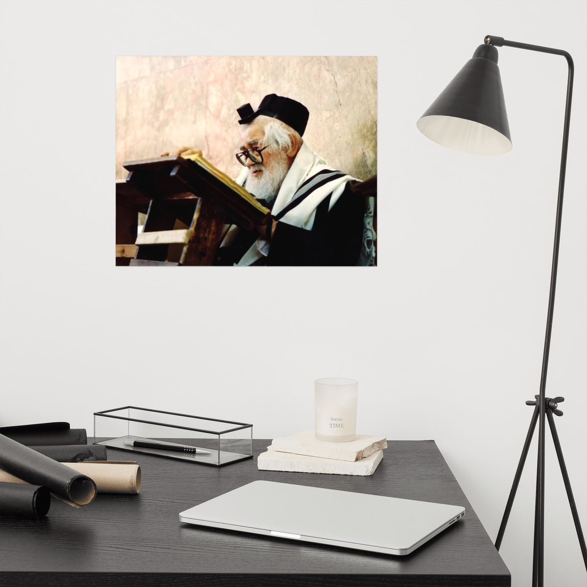 Rabbi Eliezer Menachem Man Shach - Famous Rabbi - Poster