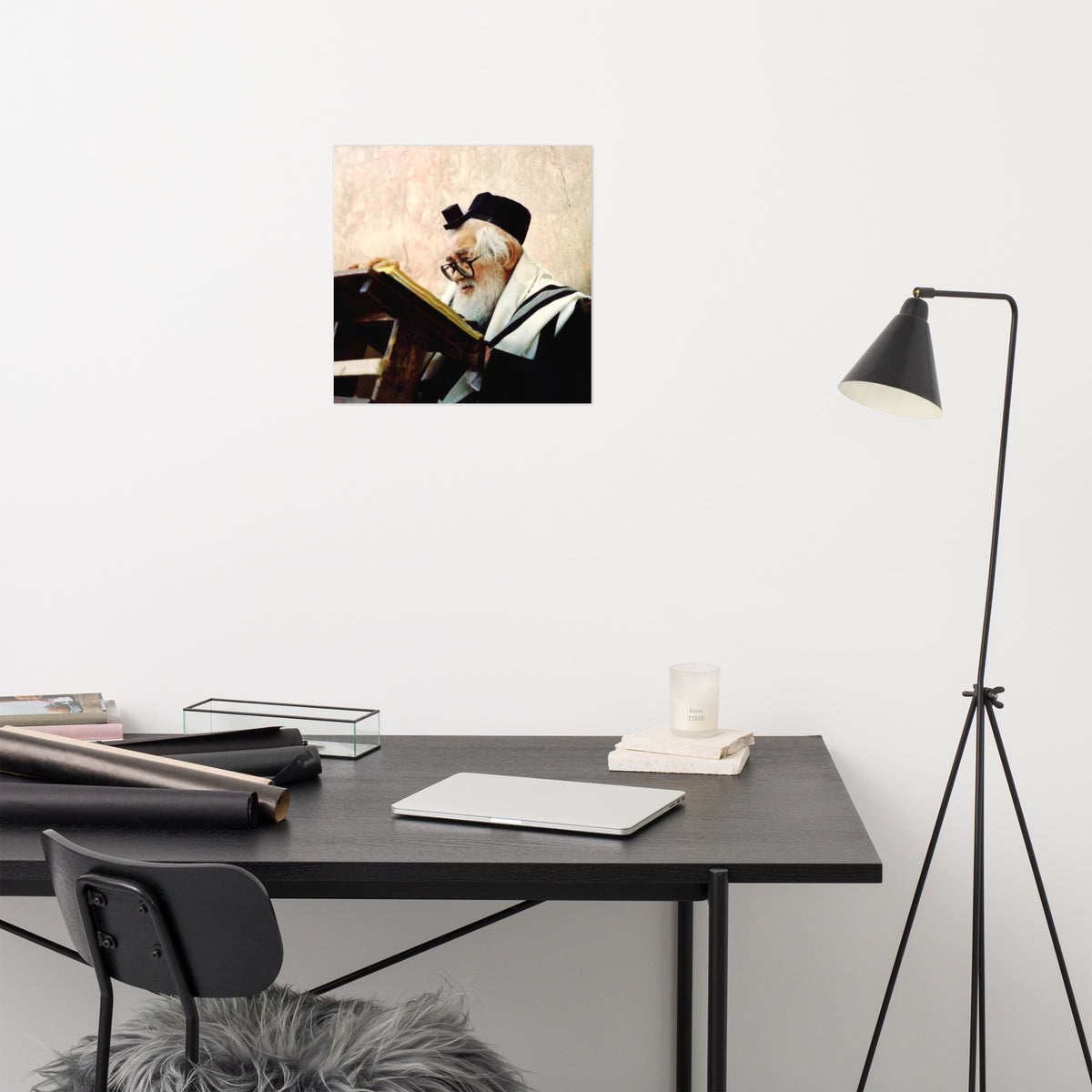 Rabbi Eliezer Menachem Man Shach - Famous Rabbi - Poster