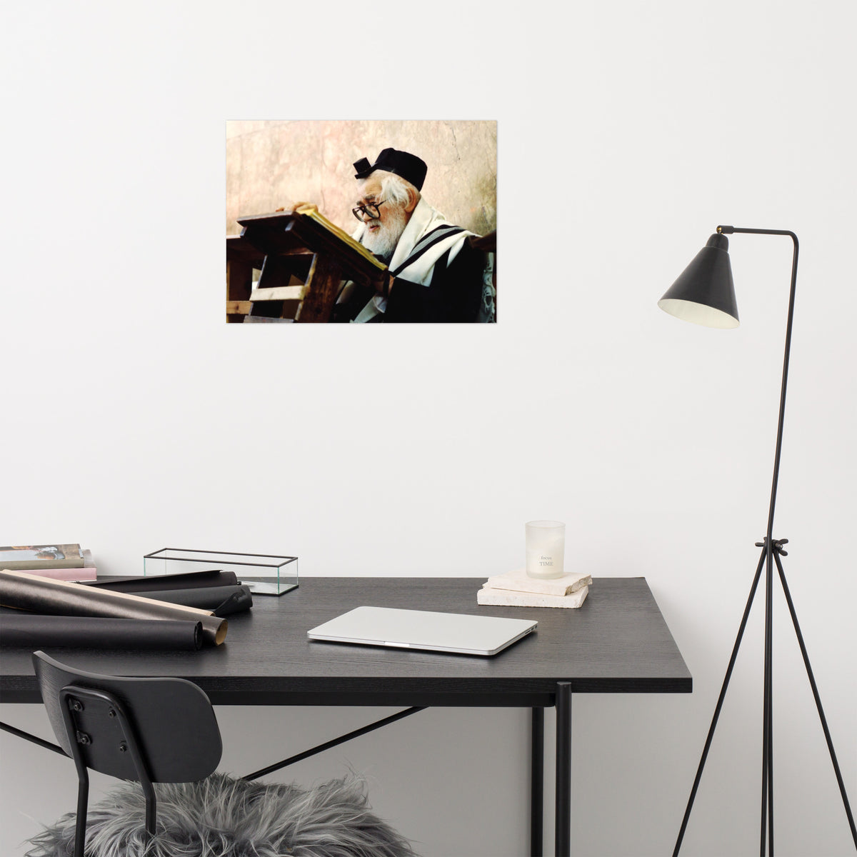 Rabbi Eliezer Menachem Man Shach - Famous Rabbi - Poster