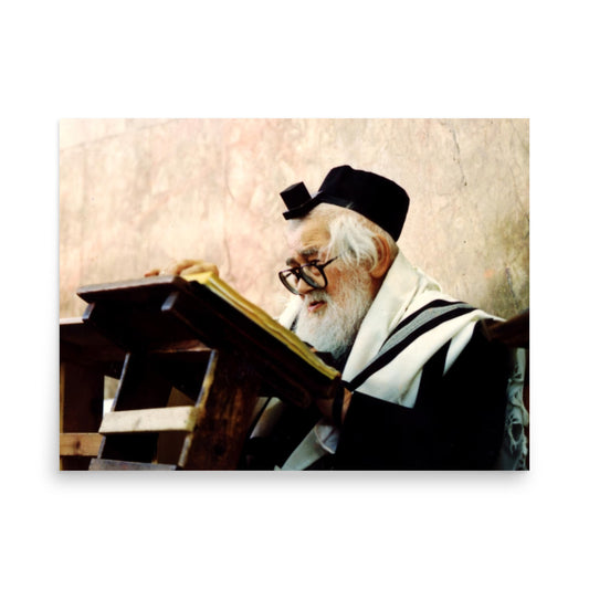 Rabbi Eliezer Menachem Man Shach - Famous Rabbi - Poster