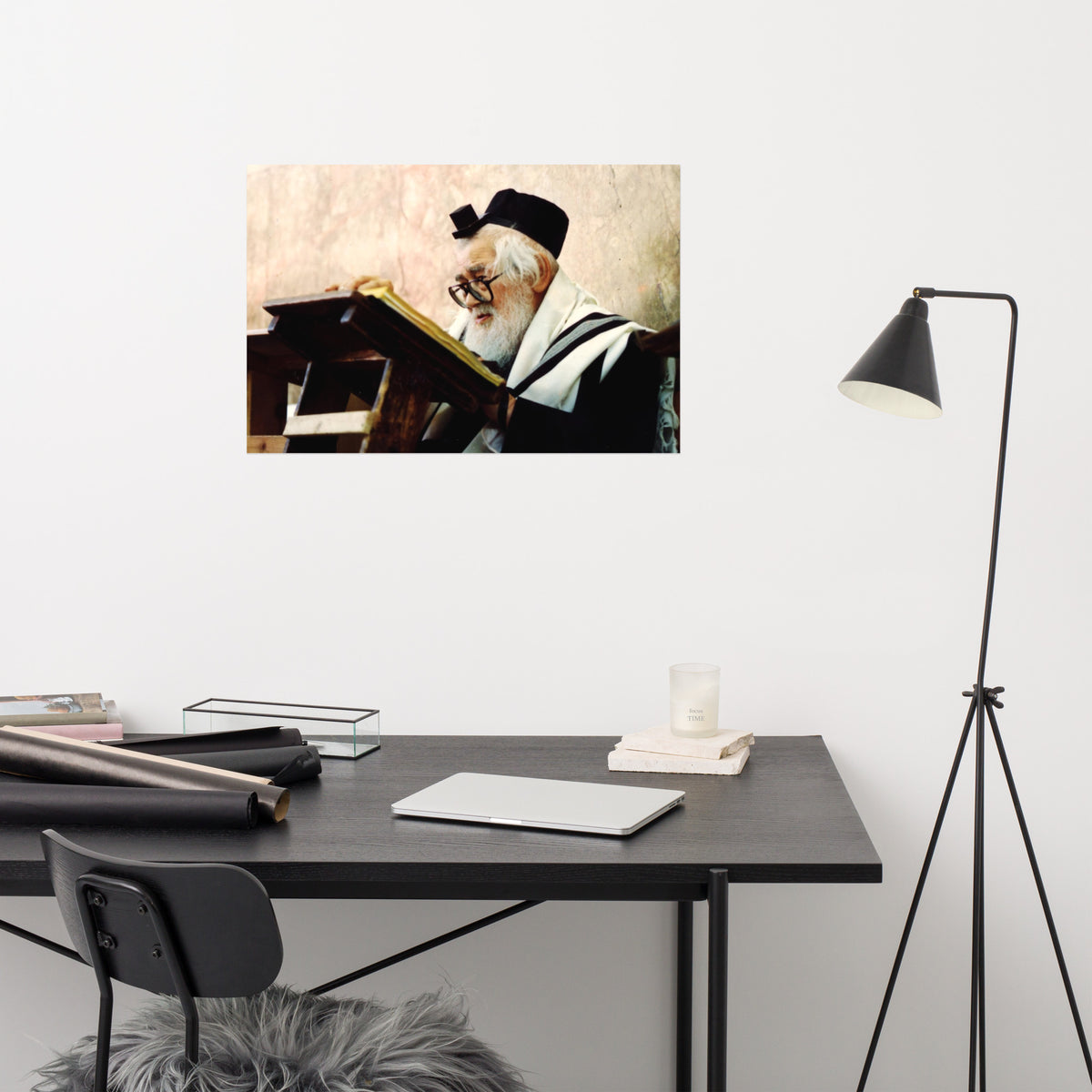 Rabbi Eliezer Menachem Man Shach - Famous Rabbi - Poster