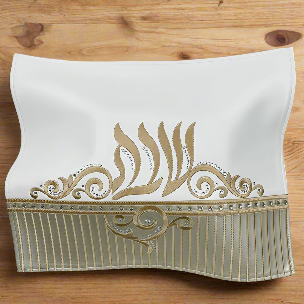 Elegant Modern Challah Cover for Shabbat