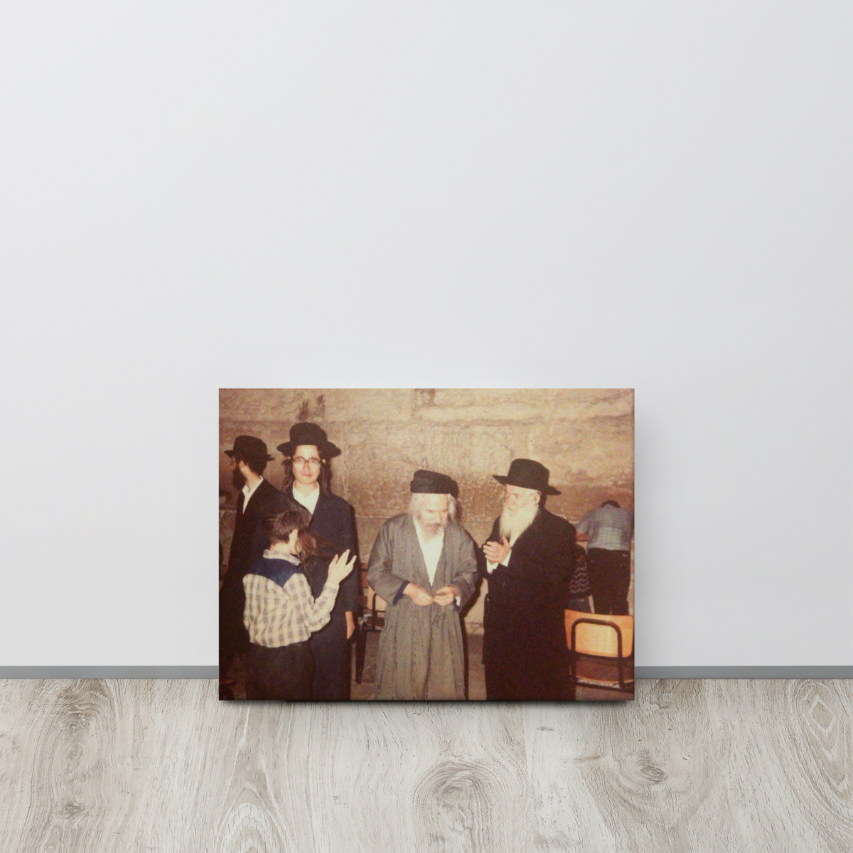 Rabbi Shmuel Shapira and Rabbi Moshe Burnstein at the Western Wall - Canvas
