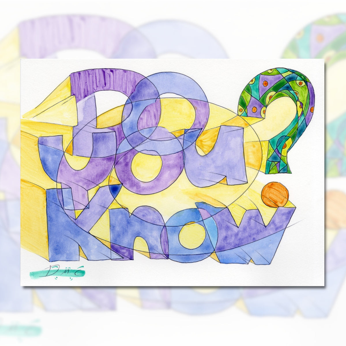 One Answer - Art Poster by Rav Dror