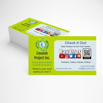 Emunah Project/ Rav Dror Outreach Cards